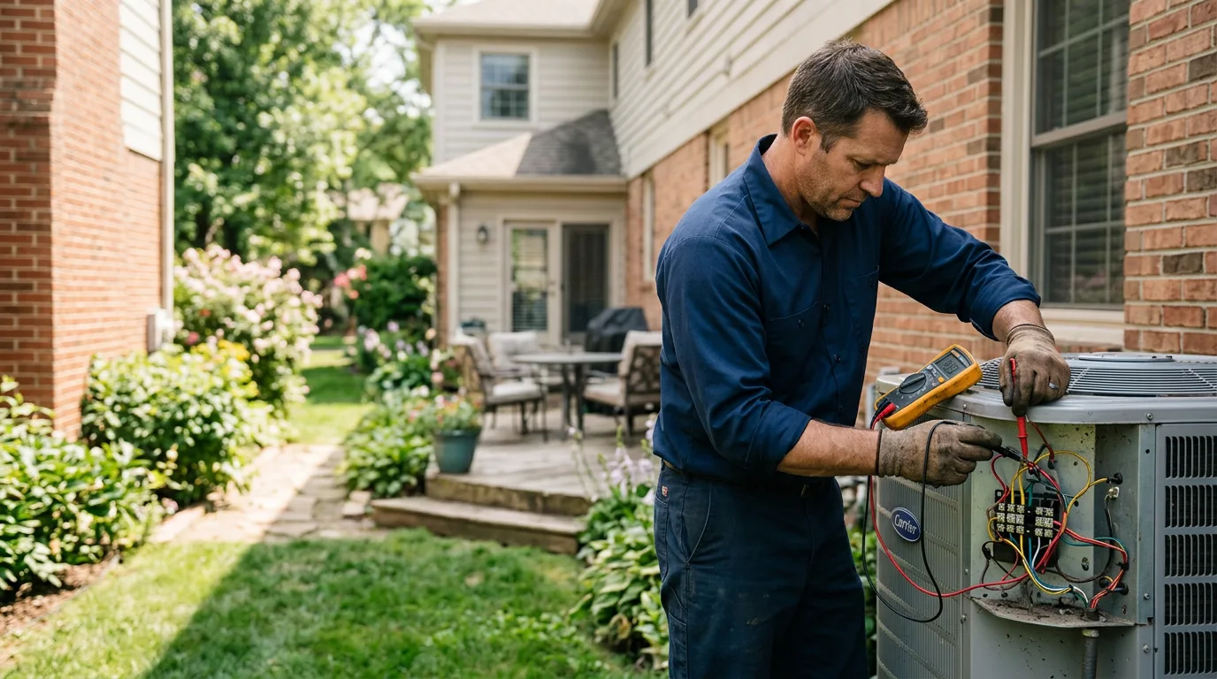 HVAC technician working near Bryantown, MD